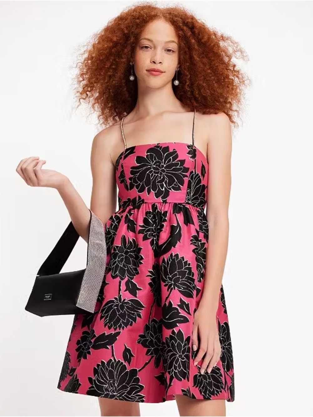 NWT Kate Spade Festive Brocade Jewel Strap Dress - Size 2